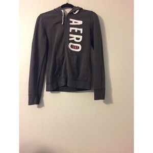 Gray, white and pink Hoodie